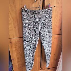 Athleta Elation Textured 7/8 Tights In Meadow Decadent Chocolate Size XS